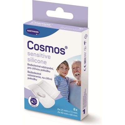 PAUL HARTMANN Cosmos sensitive silicone ultra jemná 2 vel. 8 ks