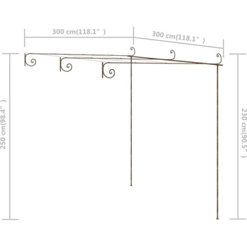 Image 1 of vidaXL 313997 3x3x2,5 m