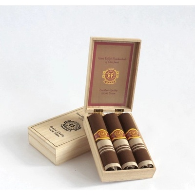 Luxusní pánské kapesníky ve tvaru doutníků - 3 ks v krabičce