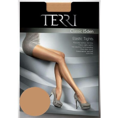 Terri CLASSIC15 DEN elastické punčochové kalhoty bez klínku nero černá