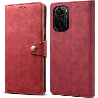 Pouzdro Lenuo Leather pro Poco F3, červené