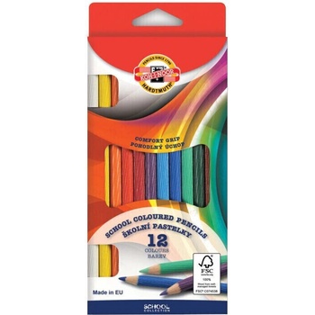 KOH-I-NOOR School Coloured Pencils Комплект моливи за деца 12 бр (2112012001KS)