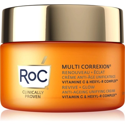 RoC Multi Correxion Revive + Glow озаряващ крем против бръчки с витамин С 50ml