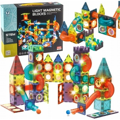 Teddies Magnetická stavebnica 110ks