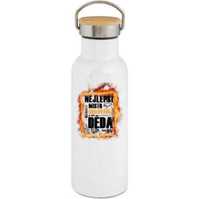 123TRIKO termoska Nejlepší mistr grilování je Děda, plamen 500 ml narozeniny