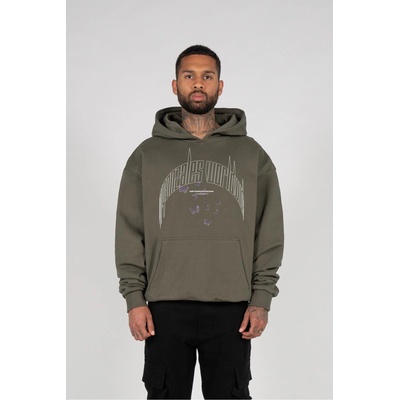 Urban Classics Суичър METAMORPHOSE V. 3 Heavy Oversized Hoody olive XXLUB-MJG11609-00176 - Бял, размер 4XL