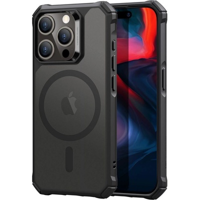 ESR Кейс ESR Air Armor HaloLock за iPhone 15 Pro, съвместим с MagSafe, черен (4894240178225)
