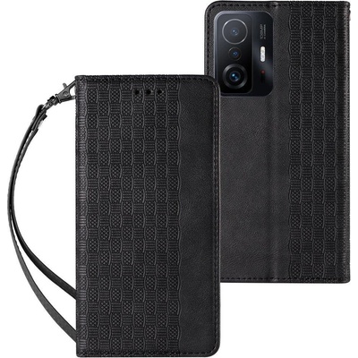 HQWear Калъф с отделение за карти с висулка/каишка Magnet Strap Case за Xiaomi Redmi Note 11 Pro, черен (9145576250549)