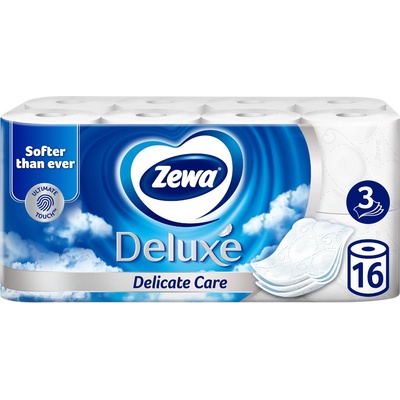 Zewa тоалетна хартия, Deluxe, 16 броя, Delicate Care
