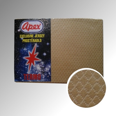 Apex termo prostěradlo jersey Béžové 180x200