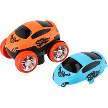 Teddies Autodráha barevná pružná 92 ks auto na baterie se světlem