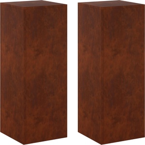 vidaXL Стойка за растения 2 pcs Ръждясало 30 x 30 x 80 cm (8012501)