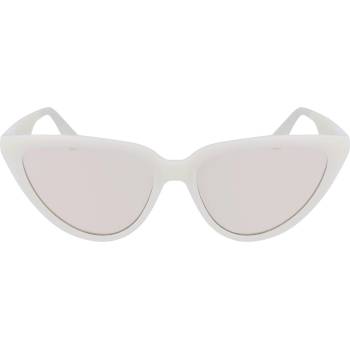 Calvin Klein Слънчеви очила Calvin Klein Jeans Women's Cat Eye Sunglasses - White