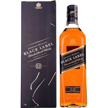 Image 1 of Johnnie Walker Black Label 12 YO - бленд шотландско уиски 1L 1 l