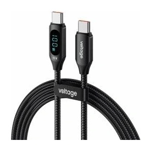 Voltage USB-C / USB-C Voltage PowerDisplay 100W PD 100cm cable black