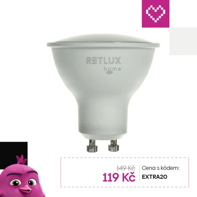 Retlux RSH 101 LED Smart žárovka stmívatelná 4,5W GU10