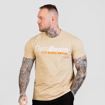 GymBeam Тениска Grow Sand XXL