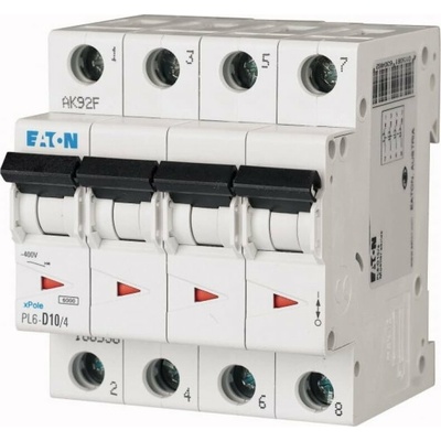 Eaton Jistič 4P B 10A 6kA AC PL6-B10/4 166490