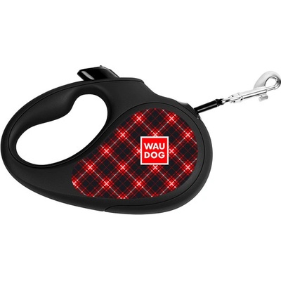 Waudog Vodítko samonavíjecí Tartan