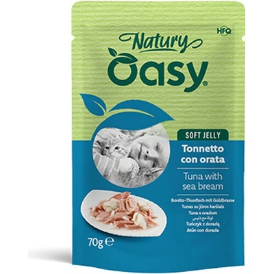 Oasy Cat Natury Soft Jelly Adult - Tuniak s pražmou v želé 70 g