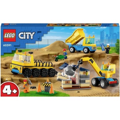 LEGO® City 60391 Vozidla ze stavby a demoliční koule