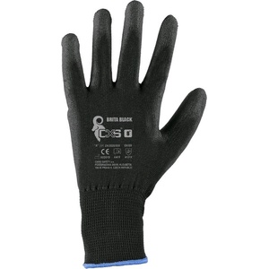 CANIS SAFETY a. s Cxs brita black/ Ръкавици, потопени в полиуретан - черни 7 (344000180007)