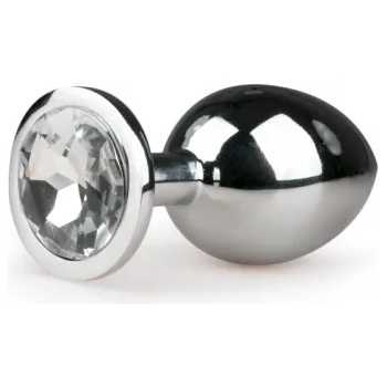 Image 1 of Easy Анално бижу със сребрист кристал среден