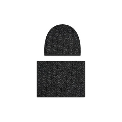 Calvin Klein Комплект шал и шапка Shadow Monogram Beanie+Scarf K50K507498 Сив (Shadow Monogram Beanie+Scarf K50K507498)