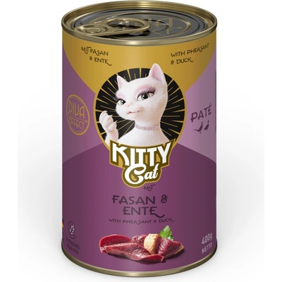 Kitty Cat Adult Pate Bažant a kačica 24 x 400 g