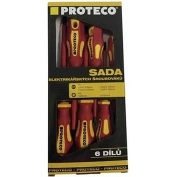PROTECO sada skrutkovačov elektrikárskych 6-dielna PL+PZ v škatuli 10.07-990-10