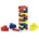 Viga Toys Цветна дженга с дървени блокчета, Viga (56215)