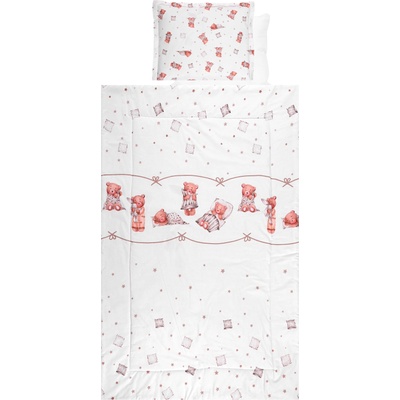 Lorelli Спален комплект 4 части - Мече с възглавничка, бежов 20800026101