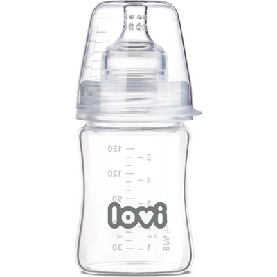 Lovi Sklenená dojčenská fľaša 150 ml