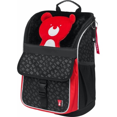 Baagl aktovka ZIPPY TERIBEAR čierna červená