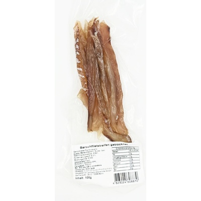 Jerky z mořského okouna jemné sušené proužky 100 g