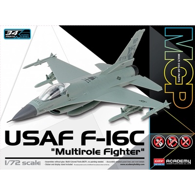 Academy Model Kit letadlo 12541 USAF F-16C Multirole Fighter MCP 1:72