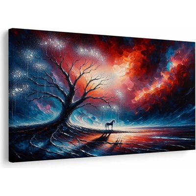 Obraz magický strom života v noci