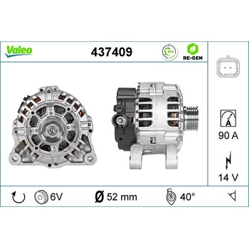 Alternátor VALEO 437409