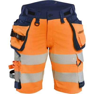 Blåkläder AB 7020 dámské reflexní šortky oranžová/námornická modrá