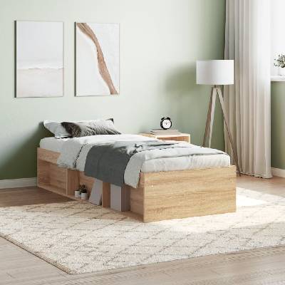 Petrashop 3203847 Rám postele dub sonoma Hnědá