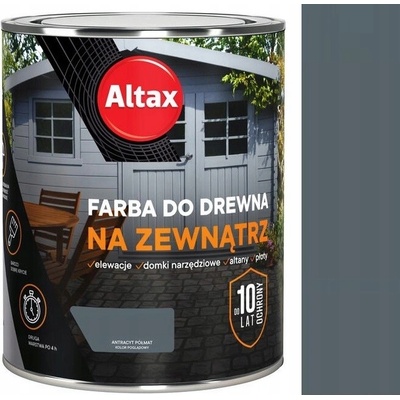 Barva barva na dřevo Altax 0,75 l ANTRACIT polomatná
