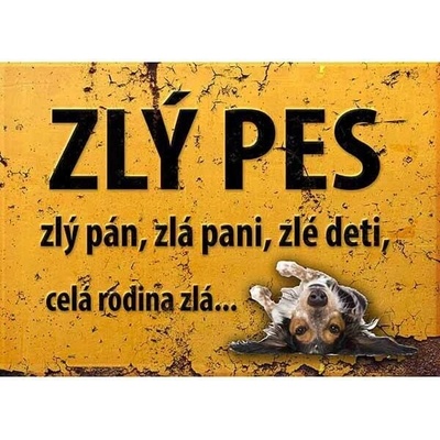 Ceduľa Pozor Pes