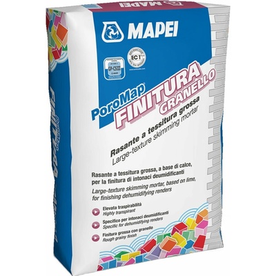 MAPEI Poromap Finitura Granello vyrovnávacia malta na úpravu omietok 25 kg Smotanovo biela