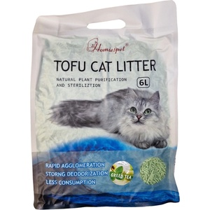 Tofu Cat Litter Соева тоалетна 6л, аромат на зелен чай