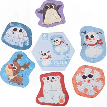 Classic World Детски дървен пъзел - Снежна приказка - Classic World