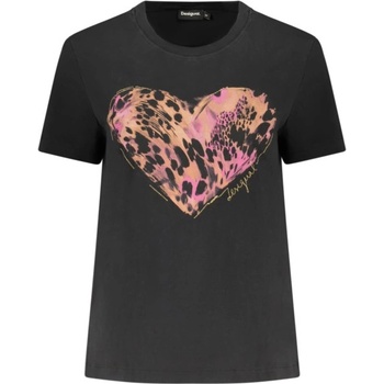 DESIGUAL Дамска тениска с къс ръкав desigual, Размер s, Цвят Черен (26swtk53_ne2001)