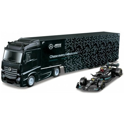 Bburago Bburago 1:43 F1 + Semi Truck - Mercedes-AMG Petronas F1 W15 Team Geroge Russell