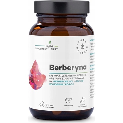 Aura Herbals - Berberín 490 mg Berberis Aristata 60 kapsúl