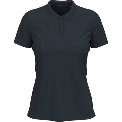 Stedman polo claire / Дамска еластична поло тениска от плътен памук - синя полунощ m (05974005802)