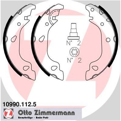 Sada brzdových čeľustí ZIMMERMANN 10990.112.5